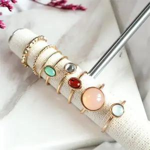 [다잇템]여자 원석 아름다운 실반지 멀티 다양한 반지_P335153635