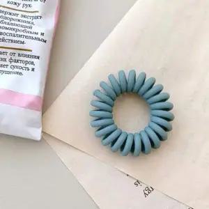 자국없는 파스텔 무광 스프링 헤어끈 라이트블루