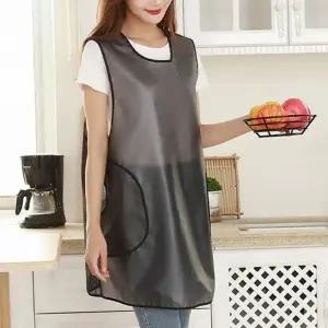 (타입 포켓 100cm)TPU 방수 앞치마 주방 식당 업소용 작업용 포켓 100cm