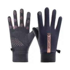 ( )등산용장갑 발열 기모 방수 터치장갑 여성용그레이