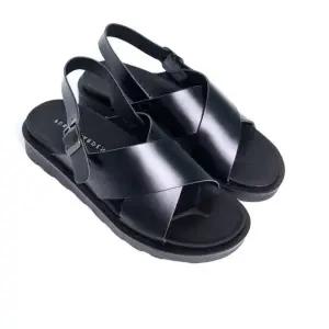 남성 엑스 크로스 사무실 학교 슬리퍼 스트랩 샌들 신발