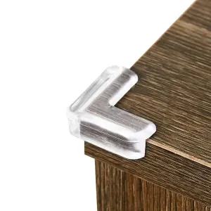 모서리보호대 아기 유아 안전용품 실리콘 투명 코너 가드 4P 책상 가구 보호