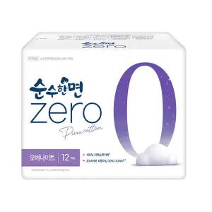 [롯데백화점]깨끗한나라 깨끗한나라 순수한면 제로zero 오버나이트 12개입