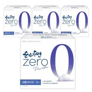 [롯데백화점]깨끗한나라 깨끗한나라 순수한면 제로zero 슈퍼롱 오버나이트 8개입x4팩