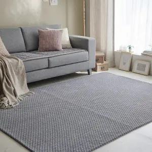 깅엄체크 타올 MC 워셔블 러그(100x150)