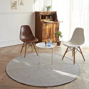 사계절 헤링본 MC 사이잘룩 원형 러그(100x100)