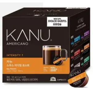 맥심 G4G1E8M0 카누 돌체구스토 스무스미디엄로스트 16개입