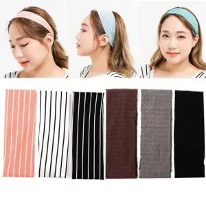 고탄력 헤어밴드 반다나 머리띠 세안 스포츠 머리밴드 리본 끈 밴드 매듭
