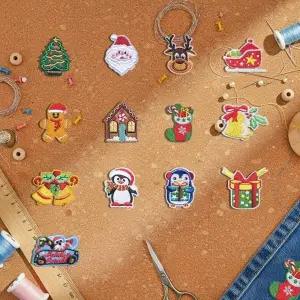 ( )패브릭전용 열부착패치 크리스마스C 13개세트 G