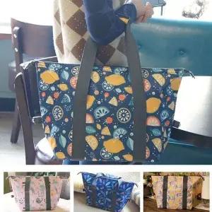 [다잇템]여자 마켓백 일러스트 빅 보냉백 패션 가방_P339740516