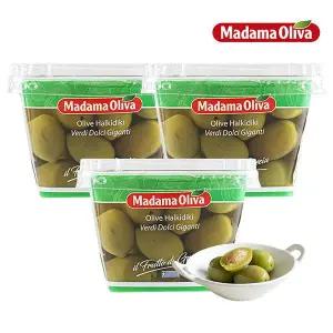 [보라티알]냉장) 마다마 그린 자이언트 할키디키 올리브 480g x3개