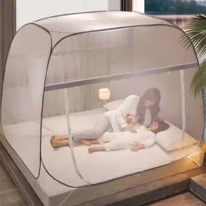 침대 사각 접이식 원터치 캠핑 텐트 모기장 180x200cm