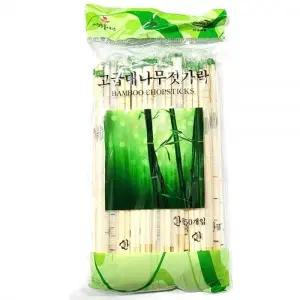 대나무 소재로 만든 개별포장 캠핑 행사 젓가락 50입