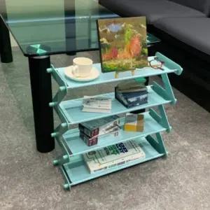 조립식 현관 슬리퍼 신발정리대 블루