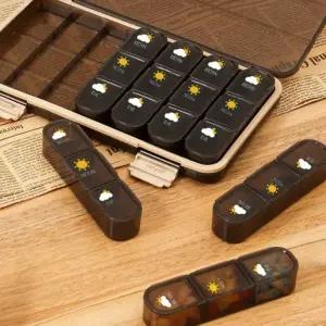 휴대용 약통 알약 케이스 U377K 약보관함 보조제 시간별 소분 정리함