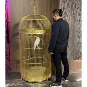 대형 원형새장 철제 케이지 테라스 앵무새 사육장