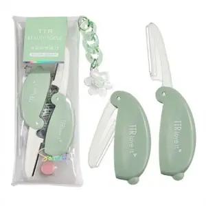 장만A627 접이식 눈썹칼 2개 정리칼 제모기 면도기 Huolang 만물선생 눈썹커터