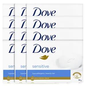 도브 비누 뷰티바 센서티브 세수비누 90g 총 12개 대용량 세안 손세정제