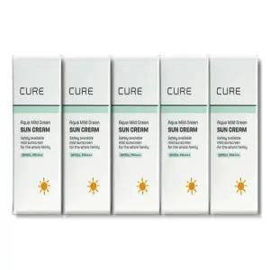 [셀러허브][영양친구] 큐어 아쿠아 마일드 그린 선크림 40ml 5개 (S30610728)