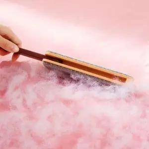 접이식 먼지제거 브러쉬 브릭레드 가정용 청소 털기