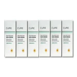 [셀러허브][영양친구] 큐어 아쿠아 마일드 그린 선크림 40ml 6개 (S30610727)