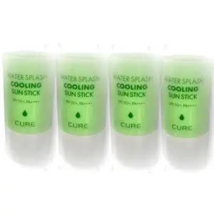 [셀러허브][영양친구] 김정문알로에 워터 스플래쉬 쿨링선스틱 얼음자차 23g 4개 (S39095313)