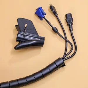 3m 스피드 전선정리 스네이크 커버 케이블보호 블랙