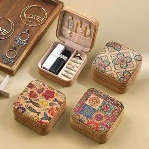 심플 미니 보석함 코르크 엔틱 악세사리 보관함-WFHJ5C8