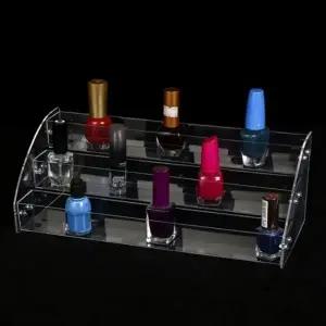 계단식정리대 네일정리대 스탈리나 아크릴 3단 매니큐어 진열대