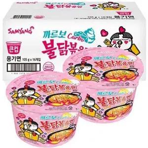 까르보불닭볶음면큰컵 Z3X5Q4D1 105gX16ea