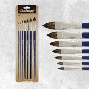 루벤스 QN22MG64 유화 아크릴 겸용붓 NO.620(F) 7본조