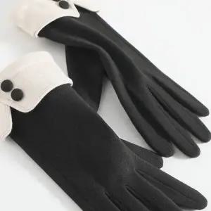 투버튼 장갑 오픈 여성 보온 방한 핸드토시