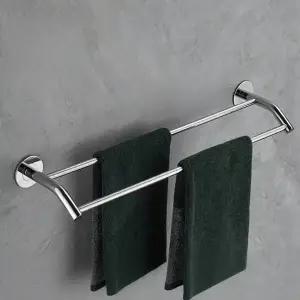 ( )스텐 무타공 욕실 수건걸이 타올걸이-더블