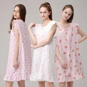 여성 민소매 잠옷 원피스 홈웨어