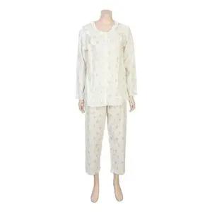 [갤러리아] G/비비안 면 화사한 우라기리소재 플라워나염 여성파자마 세트(WP8892R)CR