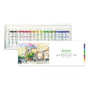 알파 KK66KR13 에꼴 수채화물감세트 7.5ml 18색