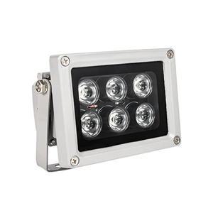 LED IR 일루미네이터 적외선 램프 야외 방수 야간 투시 필 라이트 CCTV 카메라용 DC12V 6 개 어레이