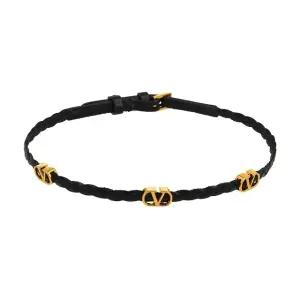 발렌티노 목걸이 가라바니 가죽 6W2J0X75 PRH 0NO