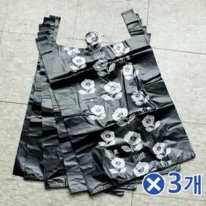 ( )두꺼운 이불 비닐봉투 검정 5호 50매x3개 봉지