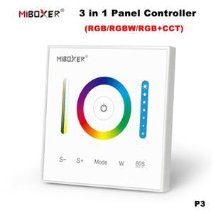 MiBoxer P3 DC12-24V 2.4GHz 86Touch 조광기 RGB/RGBW/RGB+CCT 스위치 패널 Led 스트립/FCOB 용 밝기 컨트
