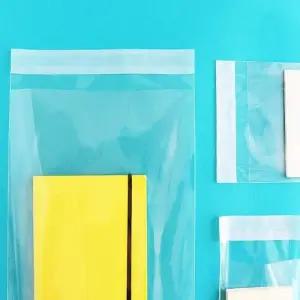 ( )블레스팩 OPP 투명 접착 포장봉투 비닐봉투 14x15+4 (200매)