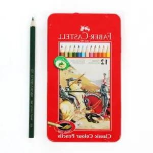 파버카스텔 TZ08WN99 12색 색연필 틴케이스 수채색연필 세트