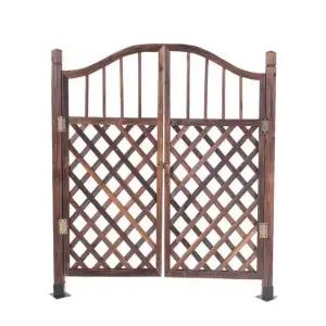 원목 대문 펜션 마당 울타리 시골집 나무대문 현관문