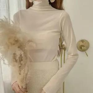 [SH] 시스루 블라우스 레이어드 이너 폴라티 하이넥 망사 하객룩 슬림핏 뷔스티에 조끼