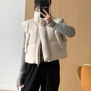 여성아우터 패딩 봄조 여성데일리 조끼 경량 여성니트 여성가을 하이넥 포켓