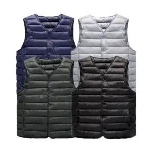 레이어드 남녀 경량패딩 쪼끼 V넥 조끼 보온 사무실