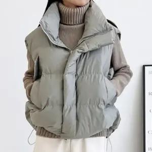 여성패션베스트 여자베스트 여자조끼 여성아우터조끼 밑단 패딩