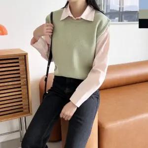 여성베스트 1047 여성니트베스트 여자조끼 여성조끼 CAT 여자베스트