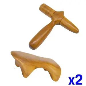 ( )향나무 셀프케어 마사지 괄사 지압도구 x2개