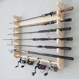 (옵션 로드거치대 낚시대거치대 6구형)로드거치대 낚시대거치대 6구 벽걸이형